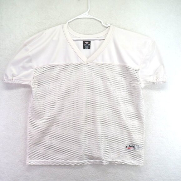 Schutt Varsity Mens Size Medium White Mesh Football Practice Jersey - Picture 1 of 9